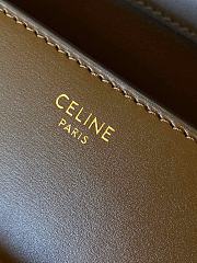 Fortok Celine Classic Bag In Box Calfskin Brown 18.5cm - 6