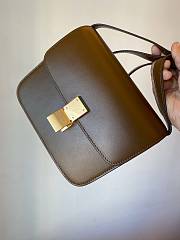 Fortok Celine Classic Bag In Box Calfskin Brown 18.5cm - 4