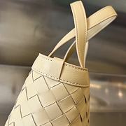 Fortok Bottega Veneta Small Flip Flap Beige 23x18.5x15cm - 6