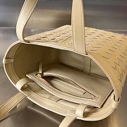 Fortok Bottega Veneta Small Flip Flap Beige 23x18.5x15cm - 3