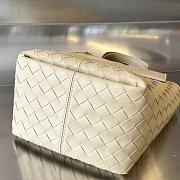 Fortok Bottega Veneta Small Flip Flap Beige 23x18.5x15cm - 2