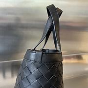 Fortok Bottega Veneta Small Flip Flap Black 23x18.5x15cm - 4
