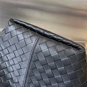 Fortok Bottega Veneta Small Flip Flap Black 23x18.5x15cm - 2