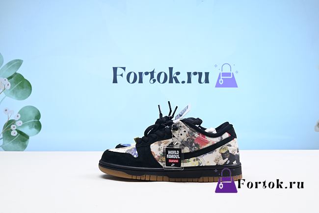 Fortok Nike SB Dunk Low ‘Supreme Rammellzee’ FD8778-001 Sneakers  - 1