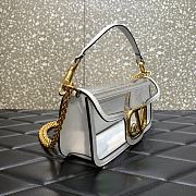 Fortok Valentino Garavani Locò Transparent Shoulder Bag White 27x13x6cm - 5