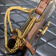 Fortok Valentino Garavani Locò Transparent Shoulder Bag Brown 27x13x6cm - 5