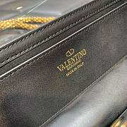 Fortok Valentino Garavani Locò Transparent Shoulder Bag Black 27x13x6cm - 5