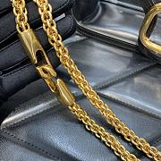Fortok Valentino Garavani Locò Transparent Shoulder Bag Black 27x13x6cm - 3