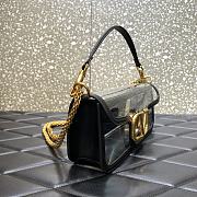 Fortok Valentino Garavani Locò Transparent Shoulder Bag Black 27x13x6cm - 2