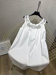 Fortok Prada Embroidered Cotton Poplin Minidress - 1