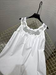 Fortok Prada Embroidered Cotton Poplin Minidress - 6