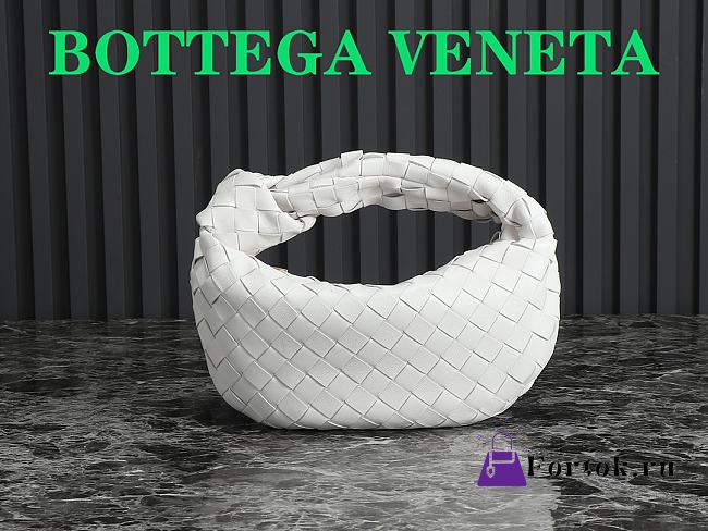 Fortok Bottega Veneta Mini Jodie White 80800 23x28x8cm - 1