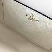 Fortok Valentino Garavani Logo-print Shoulder Bag White 8030 22x15x5cm - 5