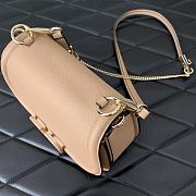 Fortok Valentino Garavani Logo-print Shoulder Bag Beige 8030 22x15x5cm - 5