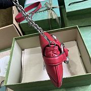 Fortok Gucci Horsebit Chain Shoulder Bag Red 27x11.5x5cm - 6
