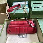 Fortok Gucci Horsebit Chain Shoulder Bag Red 27x11.5x5cm - 2