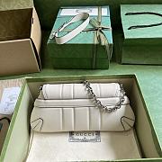 Fortok Gucci Horsebit Chain Shoulder Bag White 27x11.5x5cm - 3