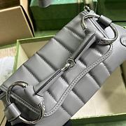 Fortok Gucci Horsebit Chain Shoulder Bag Grey 27x11.5x5cm - 5