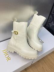 Fortok Dior Empriente Ankle Boots White - 6