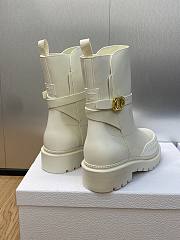 Fortok Dior Empriente Ankle Boots White - 5