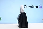 Fortok Chanel Shoulder Black Silver Hardware Bag 111106A 25cm - 6