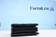 Fortok Chanel Shoulder Black Silver Hardware Bag 111106A 25cm - 4