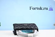 Fortok Chanel Shoulder Black Silver Hardware Bag 111106A 25cm - 2
