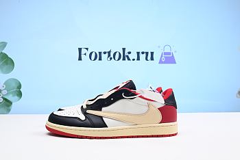 Fortok Air Jordan 1 Low OG White Red Sneakers DM7866-166