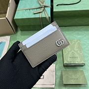 Fortok Gucci Marmont Card Holder Grey 657588 11x7cm - 1