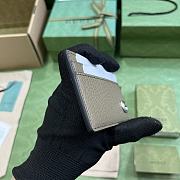 Fortok Gucci Marmont Card Holder Grey 657588 11x7cm - 4