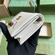 Fortok Gucci Diana Bamboo Card Holder White 658244 11x 8.5x3cm - 6
