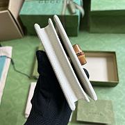 Fortok Gucci Diana Bamboo Card Holder White 658244 11x 8.5x3cm - 5