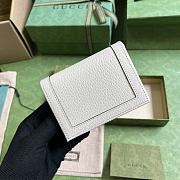 Fortok Gucci Diana Bamboo Card Holder White 658244 11x 8.5x3cm - 4