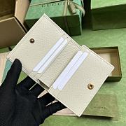 Fortok Gucci Diana Bamboo Card Holder White 658244 11x 8.5x3cm - 3