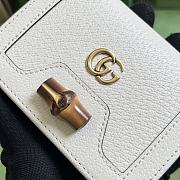 Fortok Gucci Diana Bamboo Card Holder White 658244 11x 8.5x3cm - 2