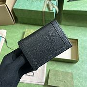 Fortok Gucci Diana Bamboo Card Holder Black 658244 11x8.5x3cm - 5
