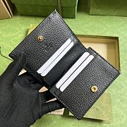 Fortok Gucci Diana Bamboo Card Holder Black 658244 11x8.5x3cm - 4