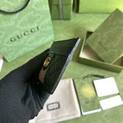 Fortok Gucci Ophidia Black Leather Card Holder 536454 10x7cm - 6