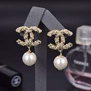 Fortok Chanel Metal, Glass Pearls, Resin & Diamantes Earrings - 6
