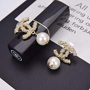 Fortok Chanel Metal, Glass Pearls, Resin & Diamantes Earrings - 4