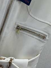 Fortok Louis Vuitton 23 Sleeveless Belt Dress White - 3