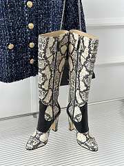 Fortok Gucci Classic Snake Print Boots - 5