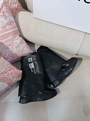 Fortok Givenchy Shark Lock Biker Boots Black - 6