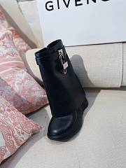 Fortok Givenchy Shark Lock Biker Boots Black - 2