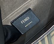 Fortok Fendi Kan I F Leather Bag in Brown 26cm - 6