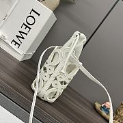 Fortok Loewe x Paula's Ibiza Anagram Cut-Out Pocket Bag White 652211 12x7x21cm - 4