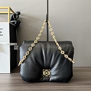 Fortok Loewe Black Goya Puffer Shoulder Bag 062768 23x13x6cm - 1
