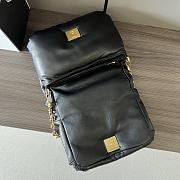 Fortok Loewe Black Goya Puffer Shoulder Bag 062768 23x13x6cm - 4