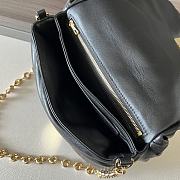 Fortok Loewe Black Goya Puffer Shoulder Bag 062768 23x13x6cm - 2