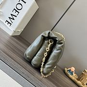 Fortok Loewe Dark Khaki Green Goya Puffer Shoulder Bag 062768 23x13x6cm - 6